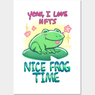 Nice Frog Time Posters and Art